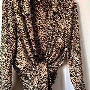 ZARA - Animal print long Blouse